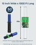FugaCity Stretch Wrap Film 15 in 1000 FT, Heavy Duty Clear Plastic Wrap for Shipping and Moving Supplies