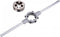uxcell Adjustable Wrench Set, M14 x 1.5 Die Stock Handle with 38mm Holder for M12-M16 Dies