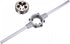 uxcell Adjustable Wrench Set, M14 x 1.5 Die Stock Handle with 38mm Holder for M12-M16 Dies