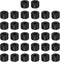 32pcs Rubber Spacer 1 Inch OD 0.4 Inch ID 0.6 Inch Thick Neoprene Round Anti Vibration Isolation Pads for Home Cars