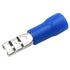Baomain 0.11" Insulated Spade Connectors, 16-14 AWG Quick Disconnect Electrical Wire Connectors, Blue (200-Pack)