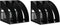 Marte Vanci 2 Pcs Magazine File Holder, Black Plastic Desktop Organizer, Sturdy Vertical 3 Section Folder