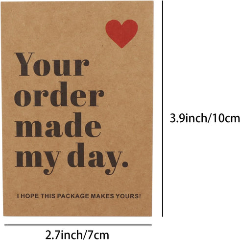 Vagocom 120Pcs 3.9 2.7 Inches 10 7 cm Packaging Thank You Cards for Small Business, x / x Bulk Customer Appreciation