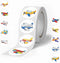 500 Pcs Cartoon Airplane Sticker, Cute Aircraft Roll Sticker Label for Kids,