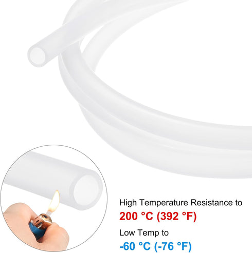 15/32"(12mm) 5/8"(16mm) 8ft(2.5M) M METERXITY Silicone Tubing, ID x OD Silicone Rubber Vacuum Tube, High Temp Water Air