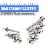 Glarks 560Pcs M2 M3 Phillips Pan Head Stainless Steel Screws Bolts Nuts Lock and Flat Washers Assortment Kit