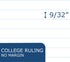 Roaring Spring Environotes Recycled Notebook, 70 Sheets, 9.5" x 6", College Ruled