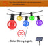 G40 Bulbs, E12 Bulbs, 0.6W 120V 2700K 25 Pack Multicolor LED Outdoor String Light Shatterproof Waterproof, Base