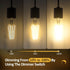 Dimmable A19 Clear LED Light Bulbs, 60W Equivalent, 2700K Soft Warm White, E26 Base, 6 Packs