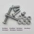 84Pcs M6 Hex Pan Head Cap Bolts Nuts Screws Assortment Set - 304 Stainless Steel Allen Socket Drive (84PCS M6)