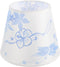Elegant Blue Fabric Lamp Shade Small Pleated Vintage Style Replacement for Table