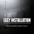 Ciata 5 Inch 50 Lighting Canopy Kit with Hook, Mounting Hardware for Chandelier, Fan, Swag Light Fixtures, Pendant