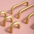 SMOKT 1Pcs C-3930-32) Brass Long Furniture Handles Wardrobe Kitchen Cupboard Cloakroom Bedside Cabinet Handle Bedroom