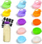 Molybdix 12 PCS Silicone Milk Bottle Caps, 48mm Diameter Glass Jug Replacement Lids