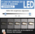 FUPE 24W 3-Color 2200LM IP65 Dimmers 1 Pack Outdoor Lights for House Exterior Lighting Fixtures Adjustable Waterproof