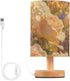 Yuiboo Desk Lamps Baby Night Light Burlap Warm Tone Mixed Floral Bouquet Night