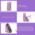 Standing Pencil Case, Large Capacity Zippered Pouch for School Supplies and Office Organization (Purple)