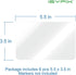 iSYFIX Magnetic Dry Erase Whiteboard Notes - 5.5 x 3.5 inch, 6 Pack, Rectangle - Decorative Magnet Whiteboard for Kitchen, Decor, Office, Grocery Lists, Metalic Boxes, Storage and More by iSYFIX
