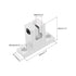 uxcell 4pcs SK8 Aluminum Linear Rod Rail Shaft Support for 8mm Diameter Shaft, Mounting Bracket for CNC Machine, 3D