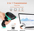 Tera 2-in-1 (2.4Ghz 2.0 328 1D Barcode Scanner Wireless Versatile Wireless+USB Wired) with Battery Level Indicator Feet