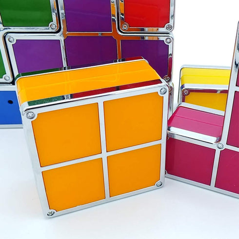 7 3D 7 PCS Stackable Night Light Puzzles Toy Colors Magic Blocks Induction Interlocking LED Novelty Desk Lamp Lighting