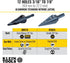Klein Tools KTSB14 Step Drill Bit #14, Double-Fluted, 3/16 to 7/8-Inch with Easy-to-Read Markings
