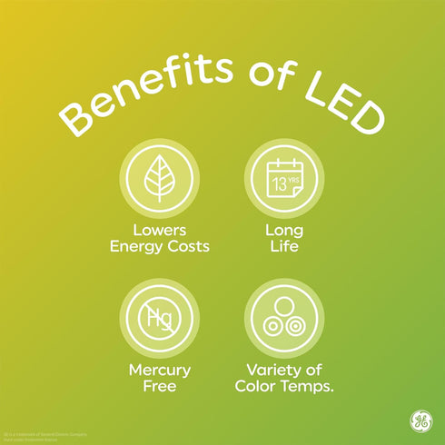 Bulbs A19 Bulbs (2 Pack) GE LED+ Color Changing LED Light with Remote, No App or Wi-Fi Required, Standard
