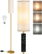 Dimmable Floor Lamp for Living Room with Remote and Foot Switch, Standing