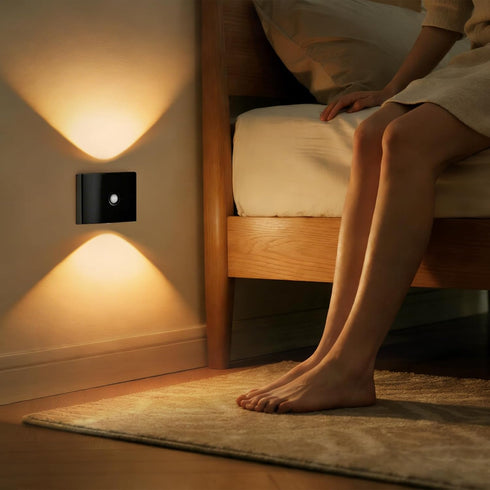 2 Pack 3 Closet Motion Sensor Wall Light, Rechargeable Wall Sconce with Color Temperatures and Brightness Adjustable