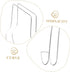 2pcs Cabilock Shoe Display Stands Sturdy Stainless Steel Shoe Rack Space for Door Sandal Organizer
