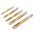 5Pcs Ti-Coated Metric Tap M3-M8, Straight Flute Thread Tap Mini Machine Screw Drill Tap for DIY