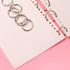 FavorFishFans (1.0In/30PCS) Metallic Loose Leaf Binder Rings, Nickel Plated, for Flash Cards Rings, Office Book Rings