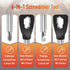 AOGUU 6-in-1 Stocking Stuffers for Men, Keychain Screwdriver Bit with Flathead and Phillips, Slotted and Hex Wrench