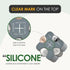 Coin Holder for Car, Vcertcpl Silicone Change Organizer, Portable Holder for 55 Coins, Gray 01