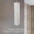 37" Hemobllo Japanese Paper Floor Lamp Shade Replacement, Beige Rice Paper Standing Cover with Iron Frame, Foldable