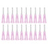 uxcell Industrial Blunt Tip Dispensing Needle with Luer Lock, 18G 1/2", 40 Pcs Pink for Liquid Glue Gun