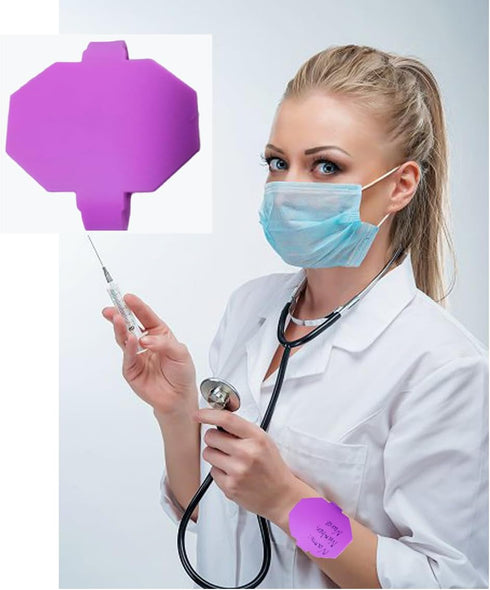 YBWYDH 1 Pcs Patient Wrist Strap Nurse Must Haves for Work Erasable Reusable Silicone Memo Wrist Strap Notepad Vital