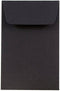 JAM PAPER Coin Business Envelopes #1 - Smooth Black, 2 1/4 x 3 1/2, 50/Pack