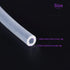 DMiotech 1mm ID 4mm OD Clear Silicone Tube, 6.6 Feet Industrial Tubing for Water Air Pump