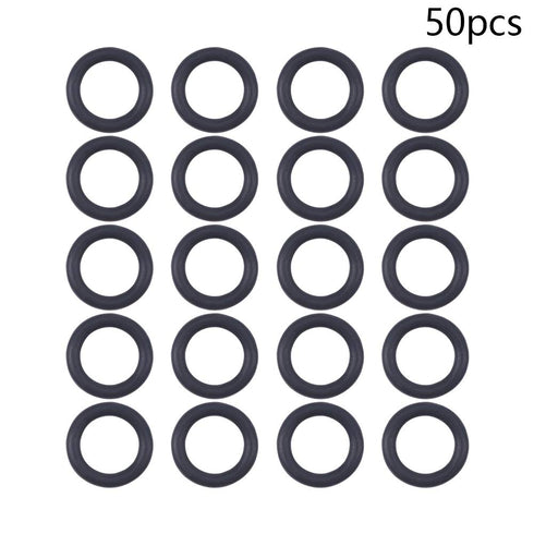Othmro 50pcs Nitrile Rubber O-Rings, 2mm Wire Dia 12mm OD Metric Sealing Nitrile NBR Rubber Washers for Oil or Air Sealing, Professional Plumbing, Car Repair, Air or Gas Connections Black