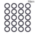 Othmro 50pcs Nitrile Rubber O-Rings, 2mm Wire Dia 12mm OD Metric Sealing Nitrile NBR Rubber Washers for Oil or Air Sealing, Professional Plumbing, Car Repair, Air or Gas Connections Black