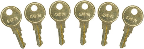 CAT74 33043 74 (Pack 6) Dispenser Keys for Toilet Paper Towel Janitor Cat Dispenser