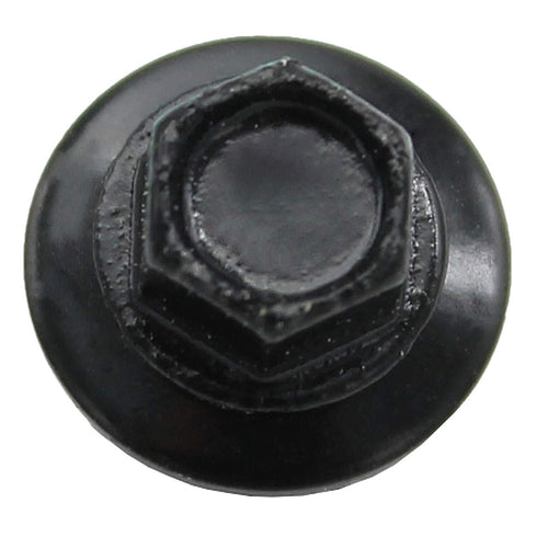 Metal Roofing Screws: (250) 10 x 1" Black Hex Head Sheet Metal Roof Screws with EPDM Washer and Colored Head