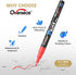 Overseas Paint Pens Paint Markers - 12 Colors Permanent Markers Acrylic Paint Pens, Water Based, 0.7mm Extra Fine Assorted Color Waterproof Marker Pen for Wood, Metal, Rock, Plastic, Glass, Canvas by Overseas