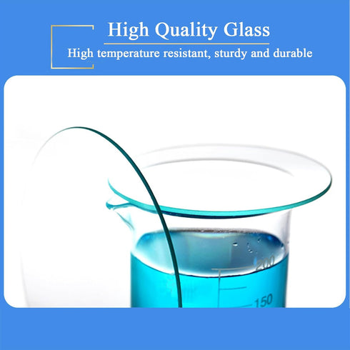 Watch Glass Beaker Cover Set, 10PCS 70mm High Temperature Resistant Lids for Scientific Laboratory Equipment