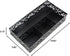 EasyPAG Desk Drawer Organizer with 3 Small Bins and 1 Long Bin, Black