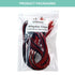 QTEATAK 3 Pairs of Alligator Clips with Wires, Test Cable Red-Black Wire Adhesive Design, 100cm/39.4 inches Long
