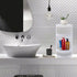 YUASDUU 8"x8"x23.6" 3-Tiered Countertop Bathroom Storage Corner Vanity Cabinet, Rotating Organizer Storage Cabinet