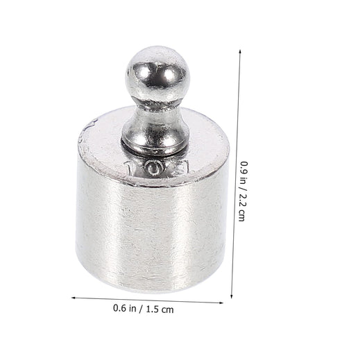Hemoton 5pcs Balance Weights - 10 Gram Weight Plating Weight Steel Digital Scale Supplies for Teaching Prop Experiment