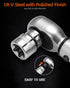 JU JIAN TEC 13-Piece Set 6-Point E4 E20 1/4 3/8 E-Torx Socket with Star Design - to Sizes, & Drive, Hardened CR-V